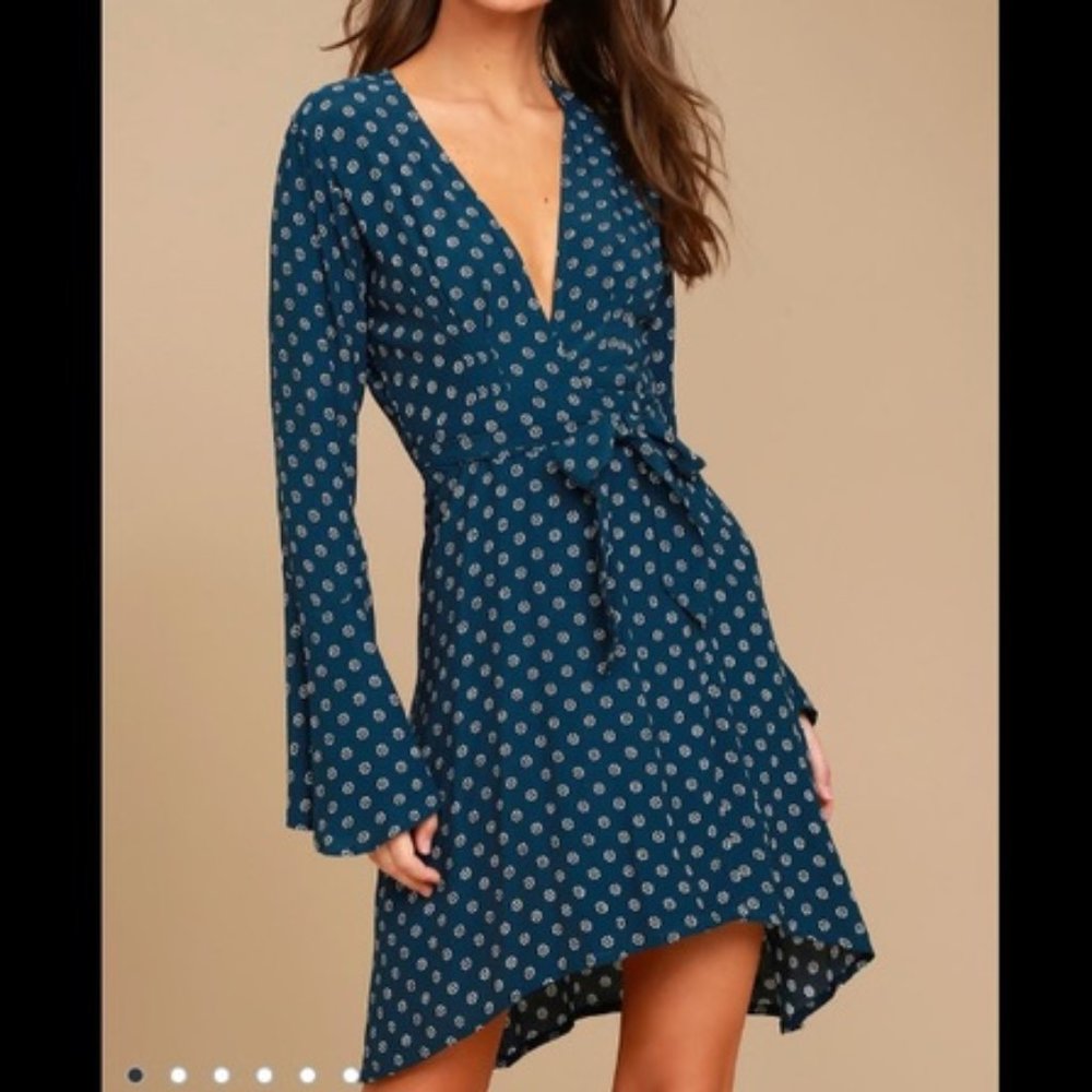 Faithfull the Brand Goldstein Print Wrap Dress